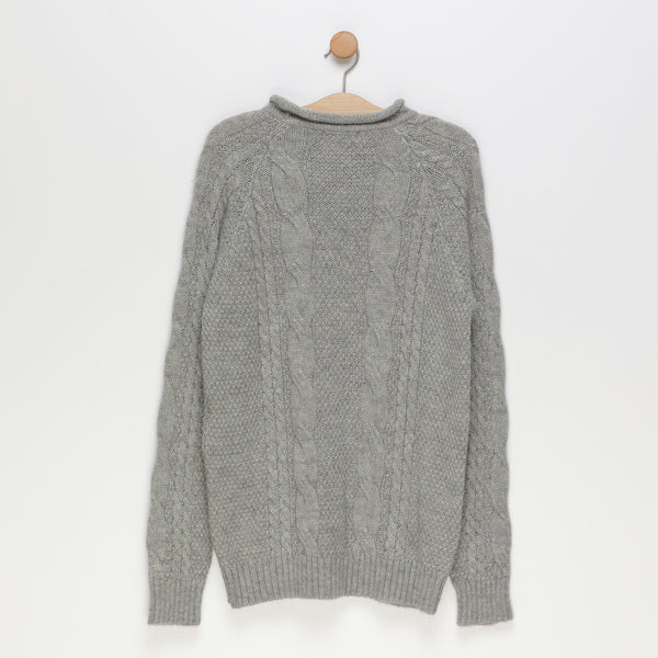 Jersey lana ochos gris claro