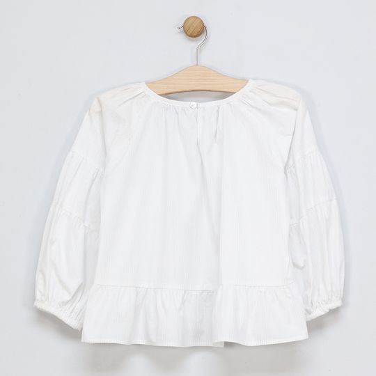 Camisa Pia blanco lurex