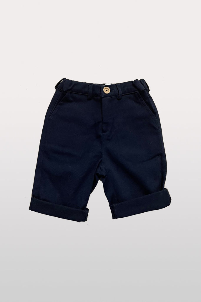 Pantalón corto niño azul marino